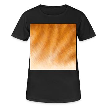 Fourrure de chat rouge - T-shirt respirant Femme - noir - Devant - AI Model Female 172 light (172cm)