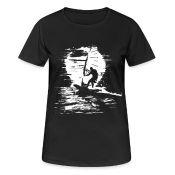 Windsurfers - Women's Breathable T-Shirt - black - Front - AI Model Female 172 light (172cm)