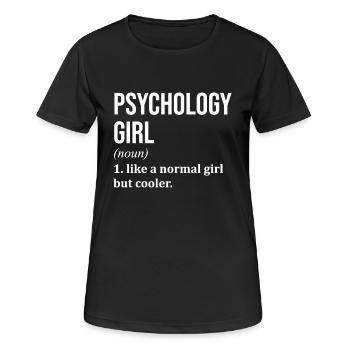Psychologie Psychologie Psychologie - Frauen T-Shirt atmungsaktiv - Schwarz - Vorne - AI Model Female 172 light (172cm)