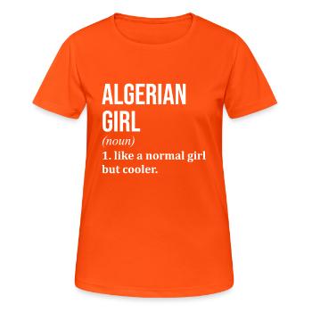 Algeria - Women's Breathable T-Shirt - neon orange - Front - AI Model Female 172 dark (172cm)