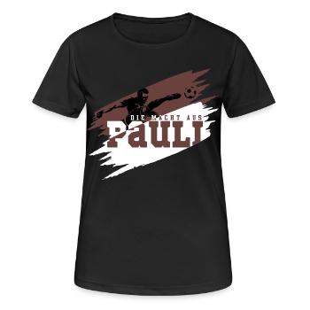 Fans de football Pauli La puissance du nord - T-shirt respirant Femme - noir - Devant - AI Model Female 172 light (172cm)