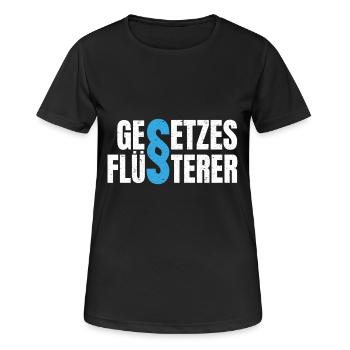 Law Whisperer Avocat Juge Paragraphe Law - T-shirt respirant Femme - noir - Devant - AI Model Female 172 light (172cm)