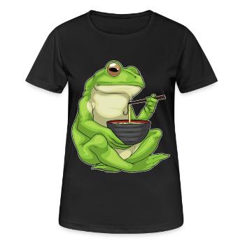 Cuisinière grenouille cuisinière Cuisinière Cuisinière Cuisson Cuisine - T-shirt respirant Femme - noir - Devant - AI Model Female 172 light (172cm)