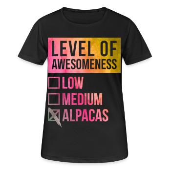 Alpaga Alpaga Alpaga - T-shirt respirant Femme - noir - Devant - AI Model Female 172 light (172cm)
