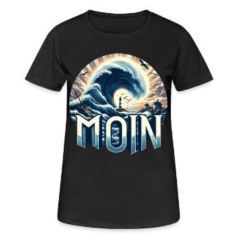 Hello Northern Germany - Women's Breathable T-Shirt - black - Front - AI Model Female 172 light (172cm)