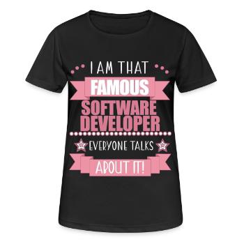 Software Developer Profession Ladies Gift - Women's Breathable T-Shirt - black - Front - AI Model Female 172 light (172cm)
