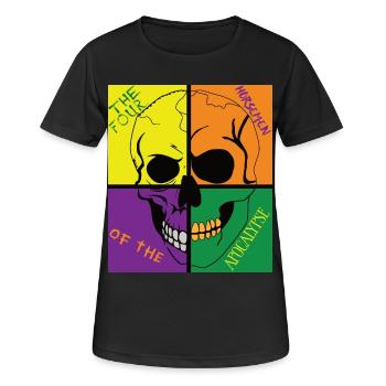 Skull of the Apocalypse - Women's Breathable T-Shirt - black - Front - AI Model Female 172 light (172cm)