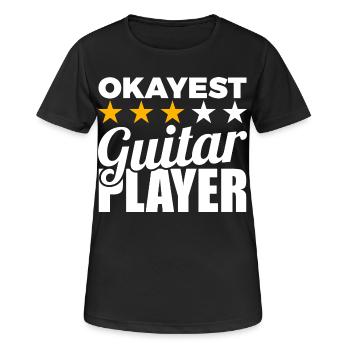 Guitariste moyen - T-shirt respirant Femme - noir - Devant - AI Model Female 172 light (172cm)