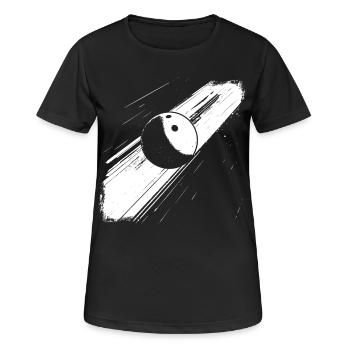 Boule de bowling - T-shirt respirant Femme - noir - Devant - AI Model Female 172 light (172cm)