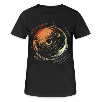 Bowling Drawing Vintage Style - Women's Breathable T-Shirt - black - Front - AI Model Female 172 light (172cm)