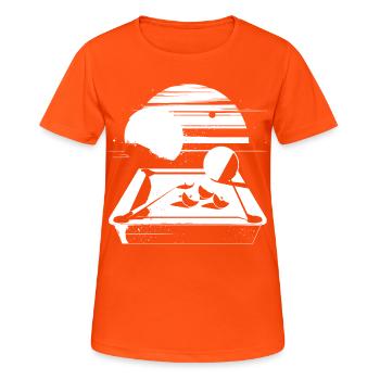 Billiard Graphics - Women's Breathable T-Shirt - neon orange - Front - AI Model Female 172 dark (172cm)
