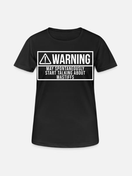 Mastiff Mastiff Mastiff - Frauen T-Shirt atmungsaktiv - Schwarz
