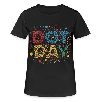 JOURNÉE DU POINT DE VUE - T-shirt respirant Femme - noir - Devant - AI Model Female 172 light (172cm)