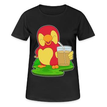 Papagei Saft - Frauen T-Shirt atmungsaktiv - Schwarz - Vorne - AI Model Female 172 light (172cm)