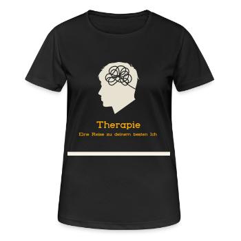 Thérapie : un voyage vers le meilleur de vous-même - T-shirt respirant Femme - noir - Devant - AI Model Female 172 light (172cm)