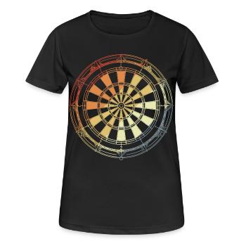 Vintage Dartboard - Women's Breathable T-Shirt - black - Front - AI Model Female 172 light (172cm)