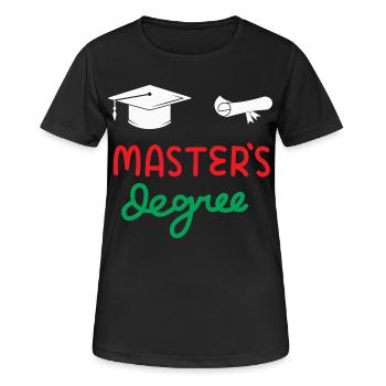 Maîtrise - T-shirt respirant Femme - noir - Devant - AI Model Female 172 light (172cm)