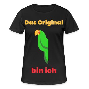 L’original, c’est moi - T-shirt respirant Femme - noir - Devant - AI Model Female 172 light (172cm)