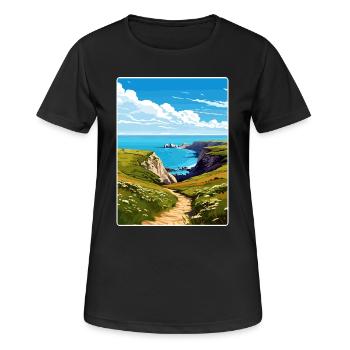 Channel Islands National Park California Travel - Women's Breathable T-Shirt - black - Front - AI Model Female 172 light (172cm)