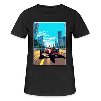Sao Paulo Circuit Motorsport Race Brazil Travel - Women's Breathable T-Shirt - black - Front - AI Model Female 172 light (172cm)