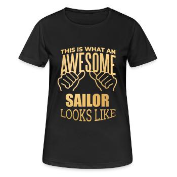 Sailor Sailor Sailor - Women's Breathable T-Shirt - black - Front - AI Model Female 172 light (172cm)