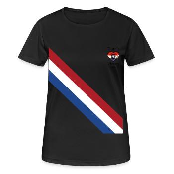 Grande victoire néerlandaise - T-shirt respirant Femme - noir - Devant - AI Model Female 172 light (172cm)