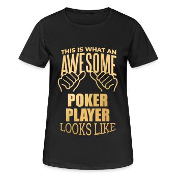Poker Poker Poker - Women's Breathable T-Shirt - black - Front - AI Model Female 172 light (172cm)