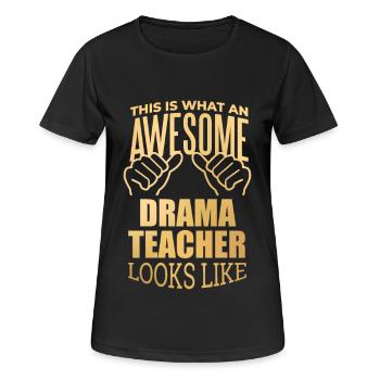 Drame Drame Drame - T-shirt respirant Femme - noir - Devant - AI Model Female 172 light (172cm)