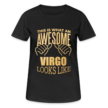 Virgo - Women's Breathable T-Shirt - black - Front - AI Model Female 172 light (172cm)