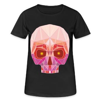 Rubin-Schädel - Frauen T-Shirt atmungsaktiv - Schwarz - Vorne - AI Model Female 172 light (172cm)