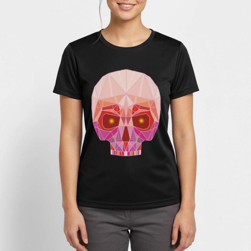 Ruby Skull Women's Breathable T-Shirt