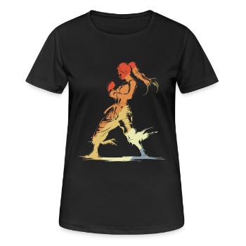 Vintage Kickboxer - T-shirt respirant Femme - noir - Devant - AI Model Female 172 light (172cm)