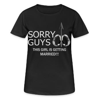 Girl will marry - Women's Breathable T-Shirt - black - Front - AI Model Female 172 light (172cm)