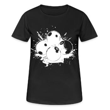 Boules de billard Graffiti - T-shirt respirant Femme - noir - Devant - AI Model Female 172 light (172cm)