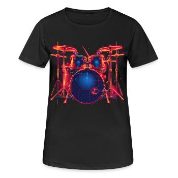 Trapset Retro Style - Frauen T-Shirt atmungsaktiv - Schwarz - Vorne - AI Model Female 172 light (172cm)