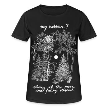 MES LOISIRS ? - T-shirt respirant Femme - noir - Devant - AI Model Female 172 light (172cm)