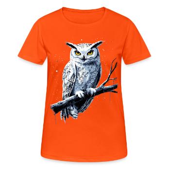 Owl Barn Owl Owl Owl Owl Cute Owls - Women's Breathable T-Shirt - neon orange - Front - AI Model Female 172 dark (172cm)
