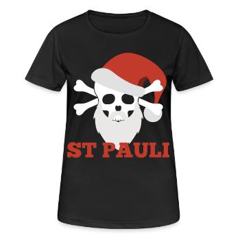 Noël de Sankt Pauli - T-shirt respirant Femme - noir - Devant - AI Model Female 172 light (172cm)
