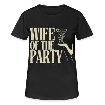 Wife of the Party Martini Design - Women's Breathable T-Shirt - black - Front - AI Model Female 172 light (172cm)
