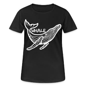 Der Riese der Meere - Frauen T-Shirt atmungsaktiv - Schwarz - Vorne - AI Model Female 172 light (172cm)