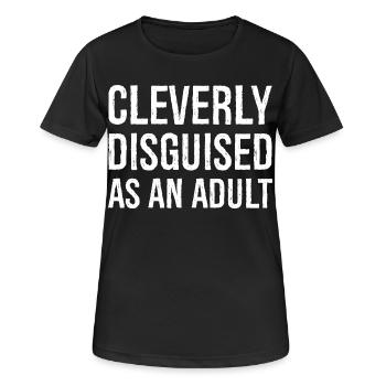 habilement déguisé en adulte - T-shirt respirant Femme - noir - Devant - AI Model Female 172 light (172cm)
