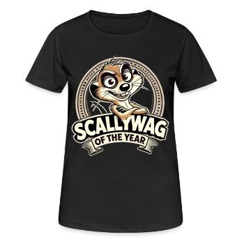 Cadeau drôle de suricate Scallywag de l'année - T-shirt respirant Femme - noir - Devant - AI Model Female 172 light (172cm)