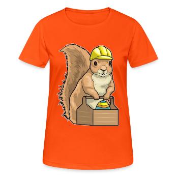 Squirrel Easter Artisan - Women's Breathable T-Shirt - neon orange - Front - AI Model Female 172 dark (172cm)