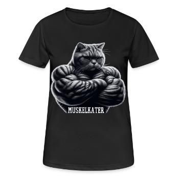 Sore Muscles Hangover Funny Fitness Muscles Gift - Women's Breathable T-Shirt - black - Front - AI Model Female 172 light (172cm)