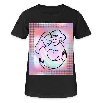 Favorite Human-Mother-Daughter-Sister-Girlfriend - Women's Breathable T-Shirt - black - Front - AI Model Female 172 light (172cm)