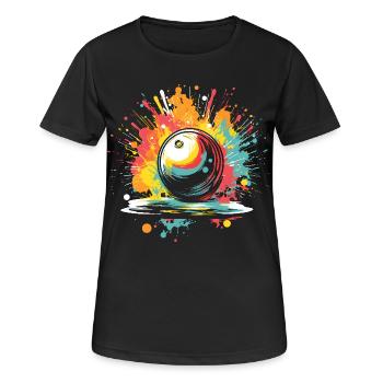 Bowling - T-shirt respirant Femme - noir - Devant - AI Model Female 172 light (172cm)