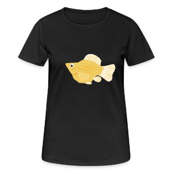 Molly tropicale - T-shirt respirant Femme - noir - Devant - AI Model Female 172 light (172cm)