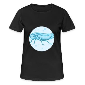 Living Jumping Cicada - Women's Breathable T-Shirt - black - Front - AI Model Female 172 light (172cm)