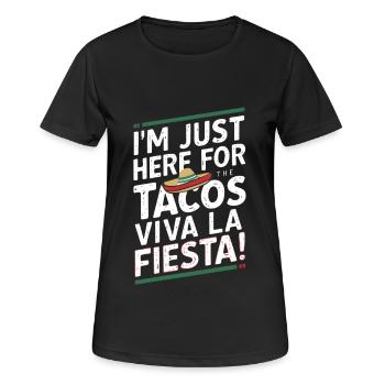 Viva la Fiesta - Frauen T-Shirt atmungsaktiv - Schwarz - Vorne - AI Model Female 172 light (172cm)