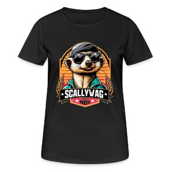 Scallywag de l’année Suricate Cadeau drôle - T-shirt respirant Femme - noir - Devant - AI Model Female 172 light (172cm)